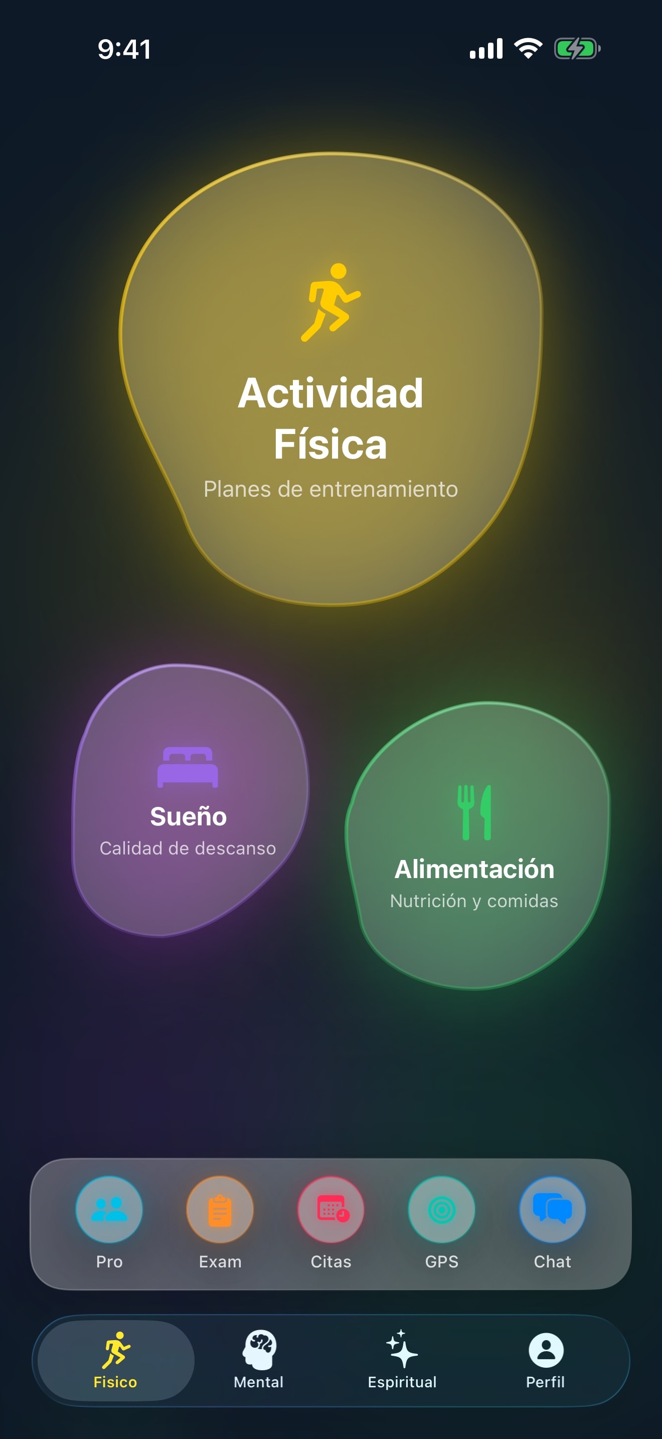 App AURA360: hub de bienestar con actividad física, sueño y alimentación